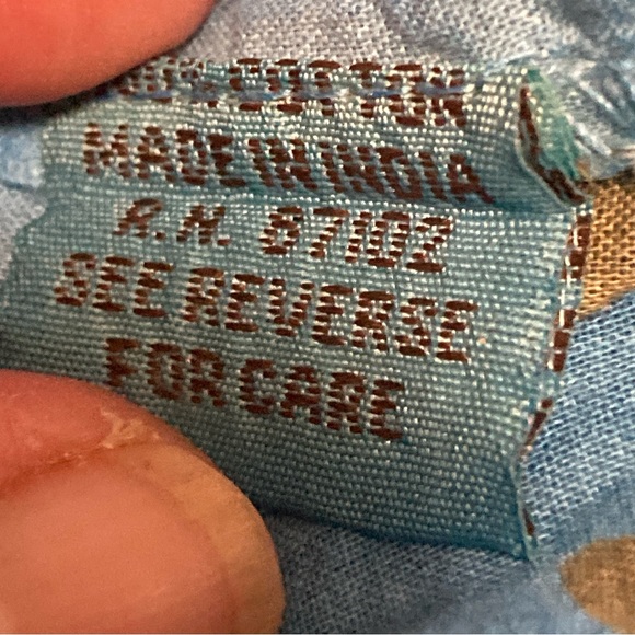 Vintage Gora Women’s Button Down Shirt Floral Embroidered  Blue Size XL - Picture 15 of 16